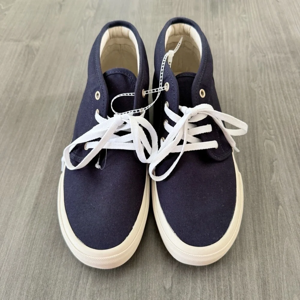 Polo Ralph Lauren Men Blue Keaton Chukka Boot canvas Sneakers size 7.5 NWT